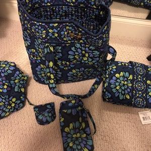 Vera Bradley INDIGO POP 5-piece diaper bag set